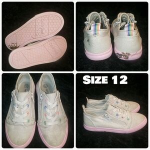 Girls size 12 Cat & Jack shoes with zippers